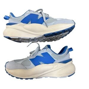 New Balance x FIGS 3447 Light Blue and Gray Sneakers